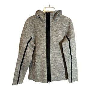 Lululemon Stratum Hoodie Heathered Space Dyed Medium Grey Full Zip Mens Small